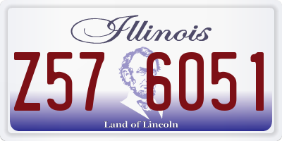 IL license plate Z576051