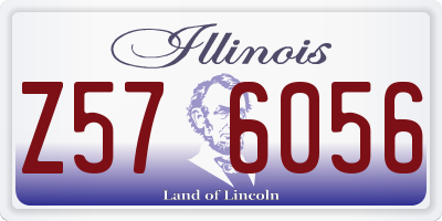 IL license plate Z576056