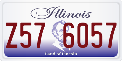 IL license plate Z576057