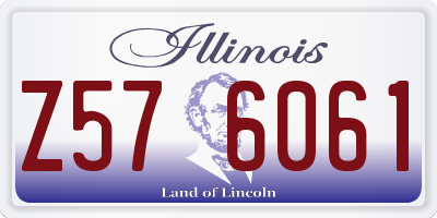 IL license plate Z576061