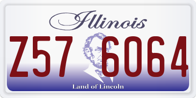 IL license plate Z576064