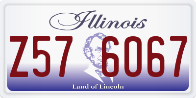 IL license plate Z576067