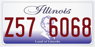 IL license plate Z576068