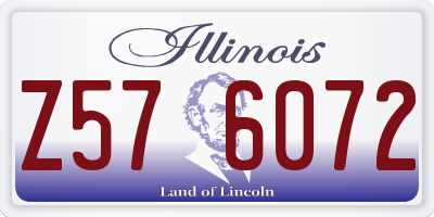 IL license plate Z576072