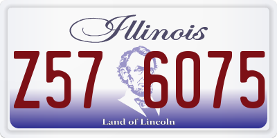 IL license plate Z576075