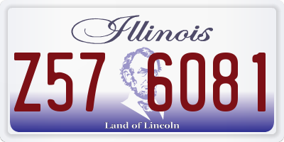 IL license plate Z576081