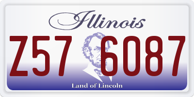 IL license plate Z576087
