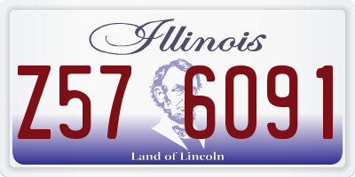 IL license plate Z576091