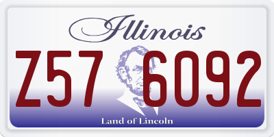 IL license plate Z576092