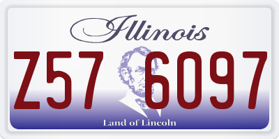 IL license plate Z576097