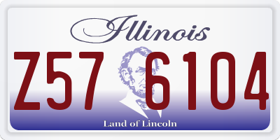 IL license plate Z576104