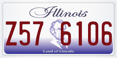 IL license plate Z576106