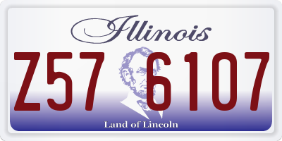 IL license plate Z576107