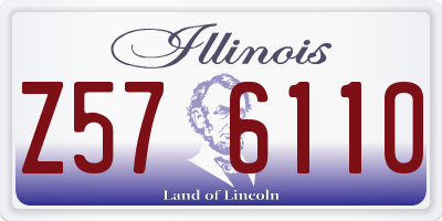 IL license plate Z576110