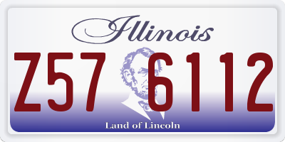 IL license plate Z576112