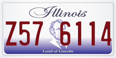 IL license plate Z576114