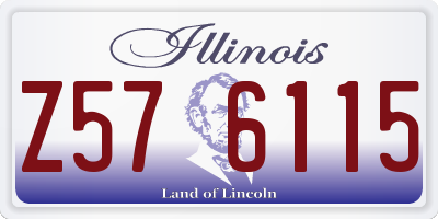 IL license plate Z576115