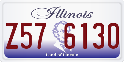 IL license plate Z576130