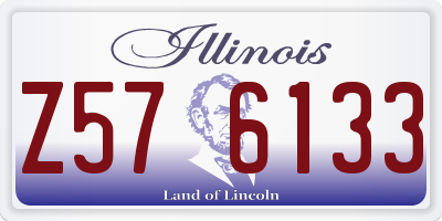 IL license plate Z576133