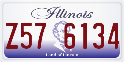 IL license plate Z576134