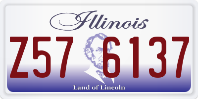 IL license plate Z576137