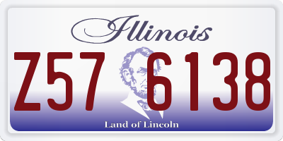 IL license plate Z576138
