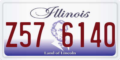 IL license plate Z576140