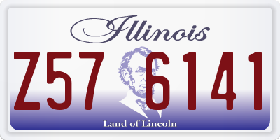 IL license plate Z576141