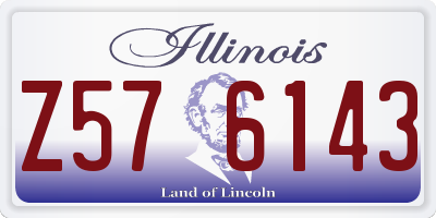 IL license plate Z576143