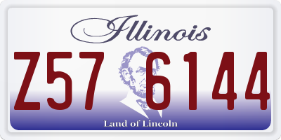 IL license plate Z576144