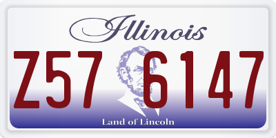 IL license plate Z576147