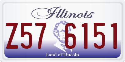IL license plate Z576151