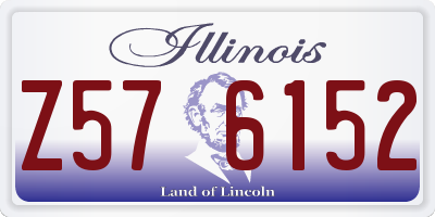 IL license plate Z576152