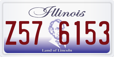 IL license plate Z576153