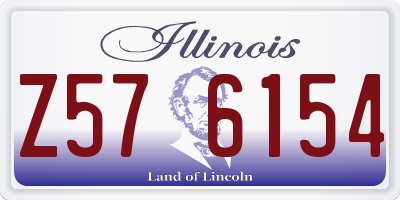 IL license plate Z576154