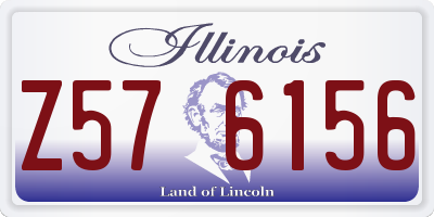 IL license plate Z576156