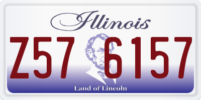 IL license plate Z576157