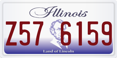 IL license plate Z576159