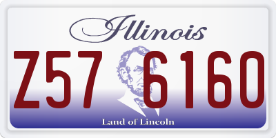 IL license plate Z576160