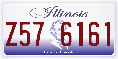 IL license plate Z576161