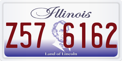 IL license plate Z576162