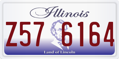 IL license plate Z576164