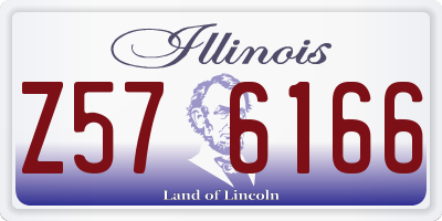 IL license plate Z576166