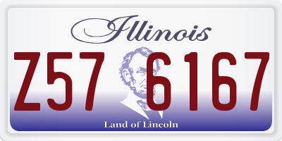 IL license plate Z576167