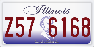 IL license plate Z576168
