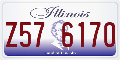 IL license plate Z576170