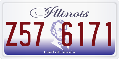IL license plate Z576171