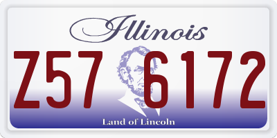 IL license plate Z576172