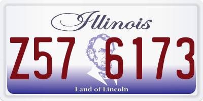 IL license plate Z576173