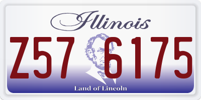 IL license plate Z576175